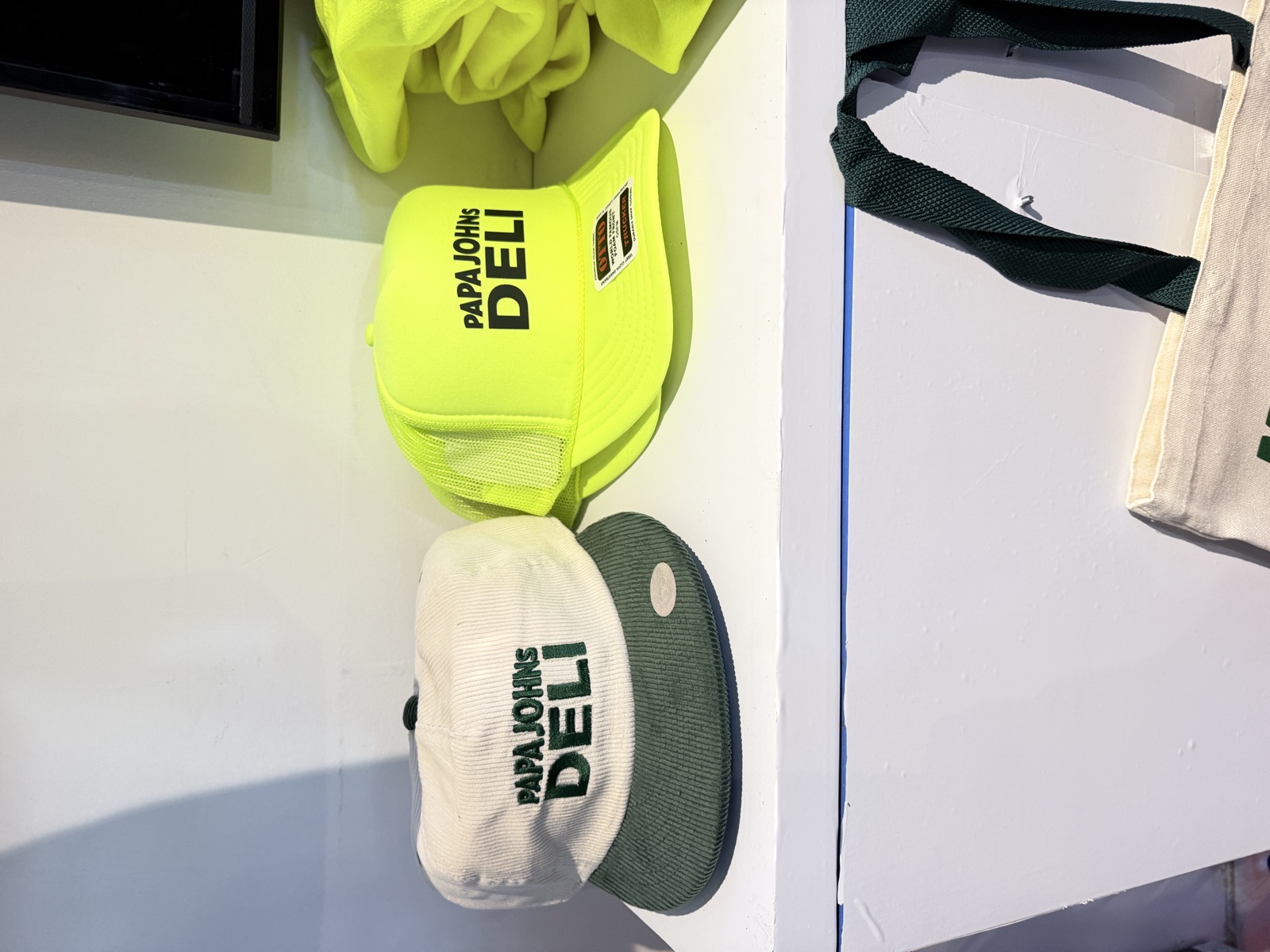 Finished shirts, hats, patches, and event merch for Onsite T-Shirt Printing